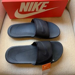 Nike NWT Men’s Jawa Adjustable Slides Black 13